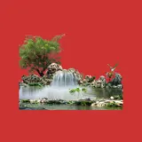 Garden and fountain landscaping in Iraq