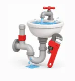 Plumber fixing a running toilet cistern and leaks in Baghdad, Iraq